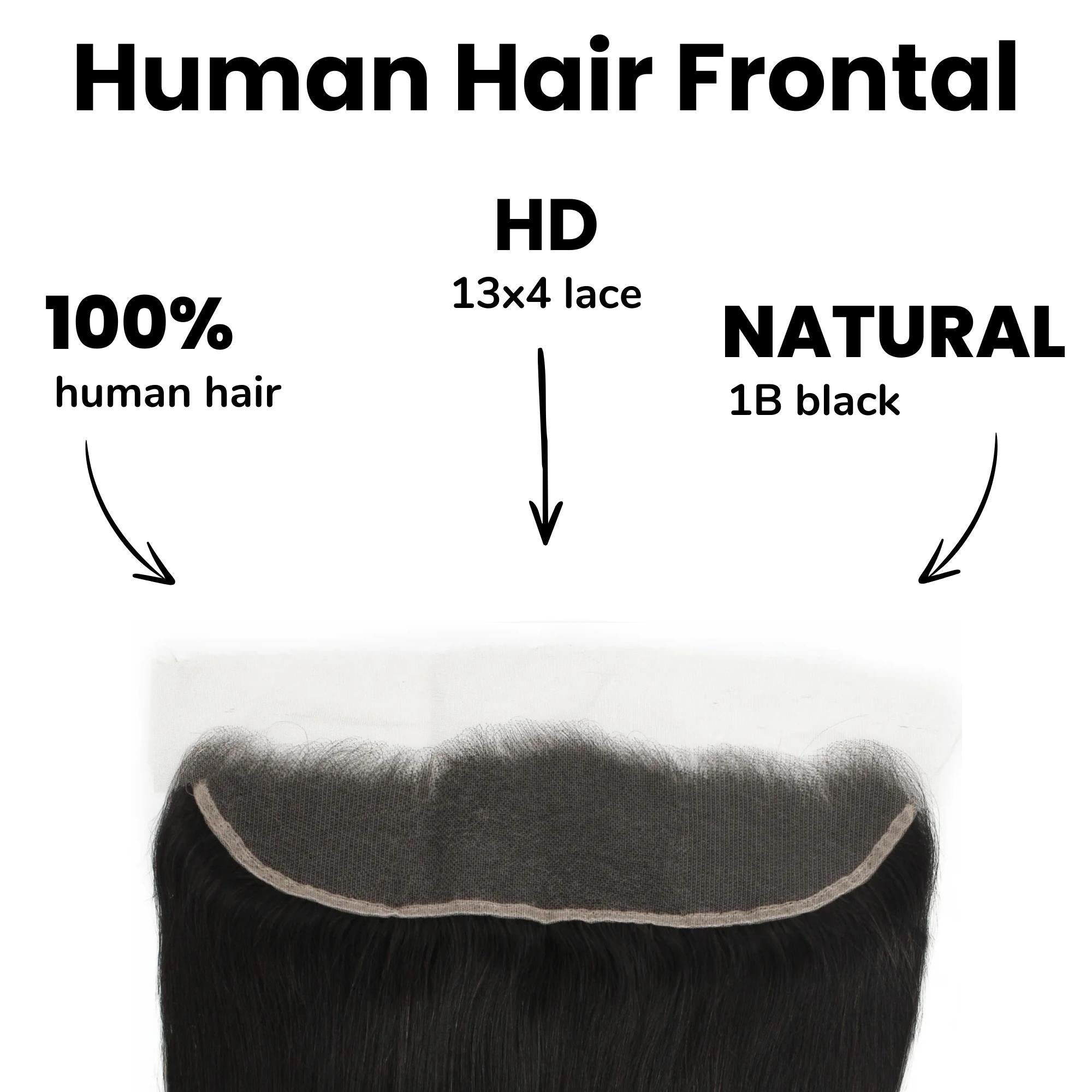 Brazilian Straight 13x4 HD Lace Human Hair Frontal